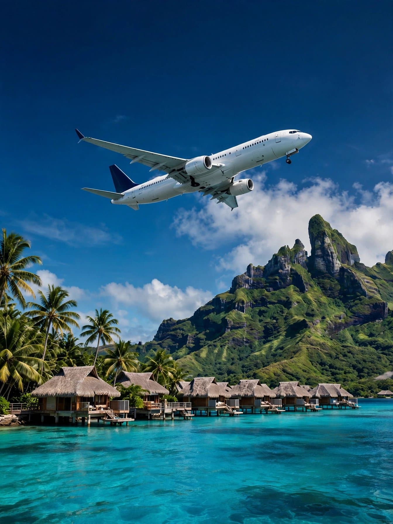 Cinematic international travel destination